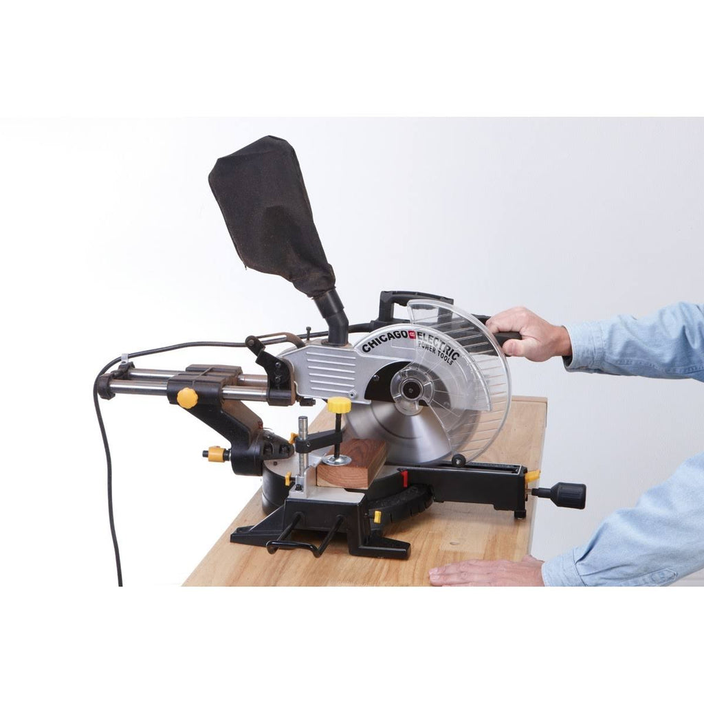 Chicago Electric 10 in. Sliding Compound Miter Saw 98199 F957