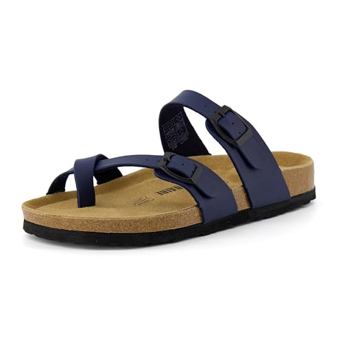 CUSHIONAIRE Women's Luna Cork Footbed Sandal I795