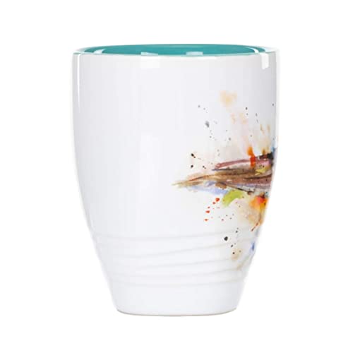 Dean Crouser Cardinal Watercolor Stoneware Mug 16 oz N1410