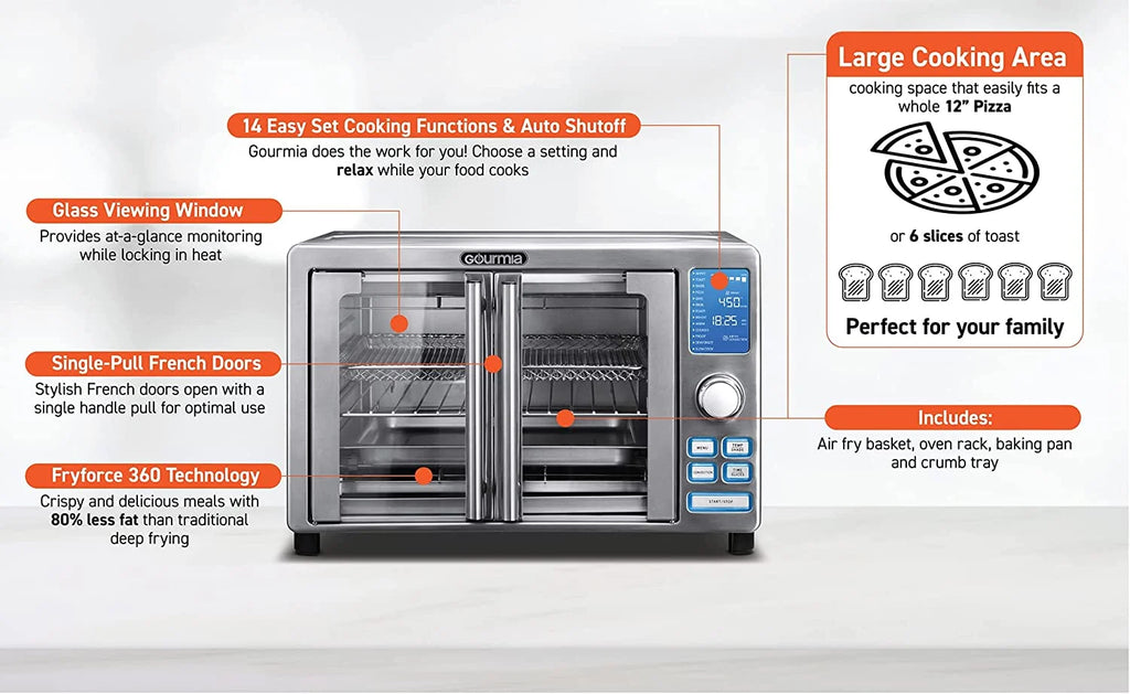 Gourmia GTF7520 Toast Oven Air Fryer J118