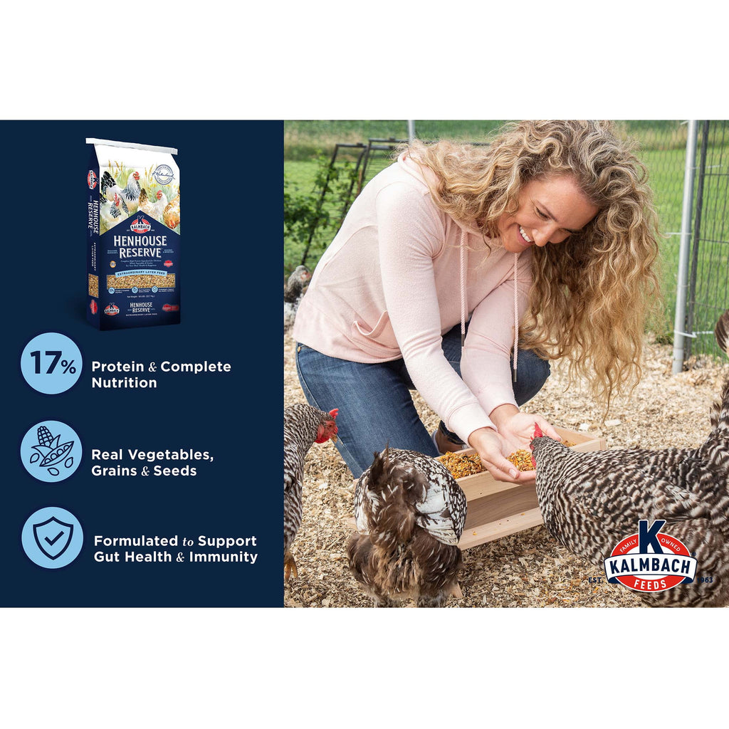 Kalmbach Feeds Henhouse Reserve Whole Grain Layer Feed for Chickens, 30 lb Y61236