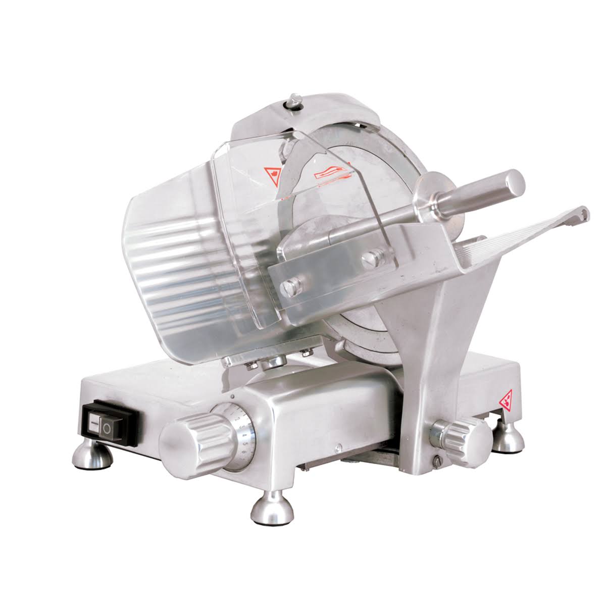 Omcan 9-Inch Belt-Driven Meat Slicer with Blade Locker, 41710