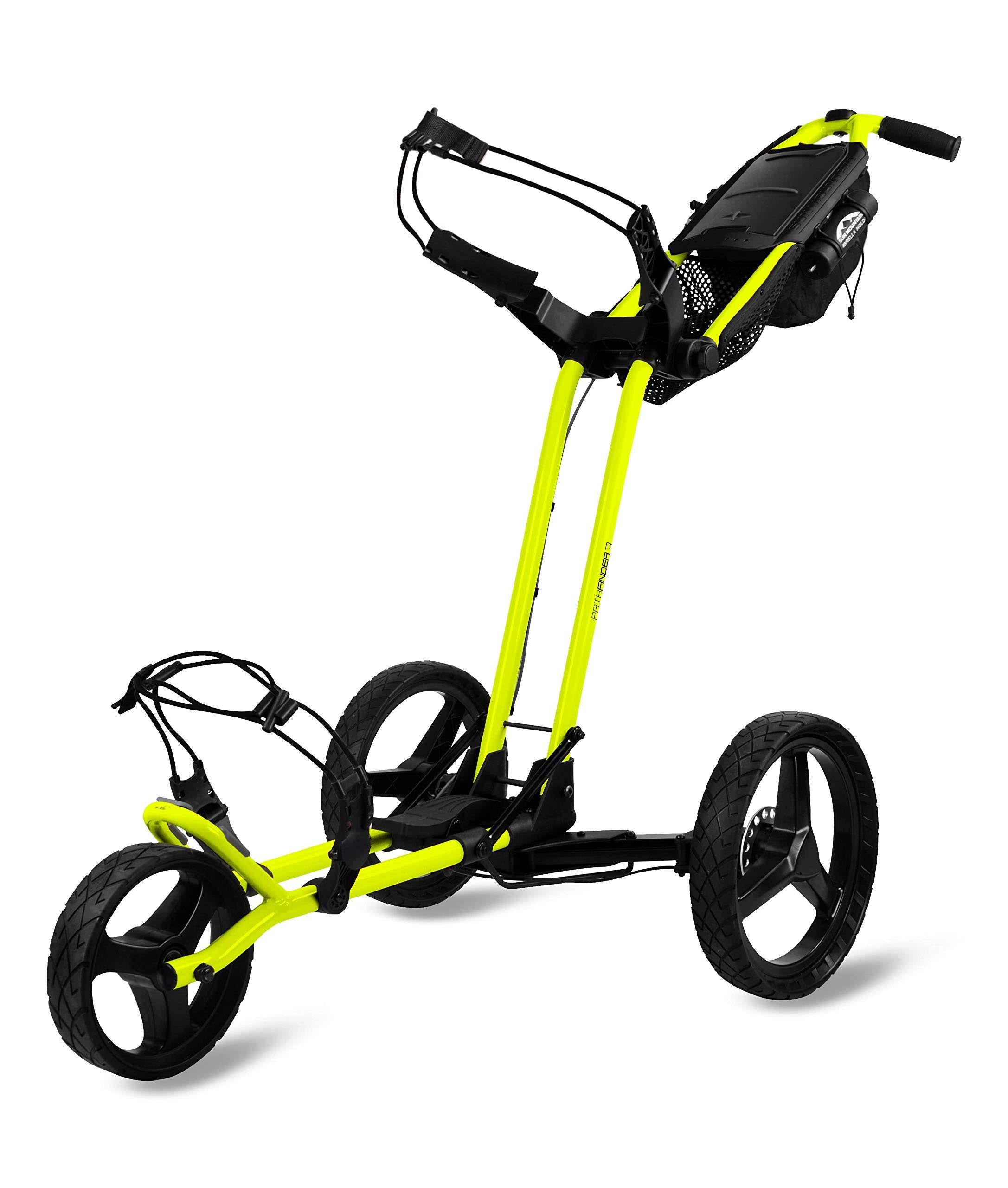 Sun Mountain Pathfinder 3 Push Cart - Atomic/Yellow