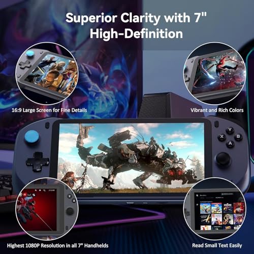 OnePro Cloud Handheld Portable Gaming Console for Xbox, GeForce NOW, PlayStation, PC - 7" 1080P Touchscreen, 64G U939025
