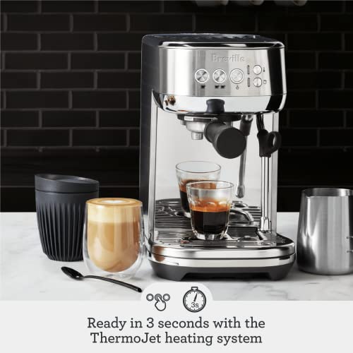 Breville Bambino Plus Espresso Machine BES500BSS, Brushed Stainless Steel U564