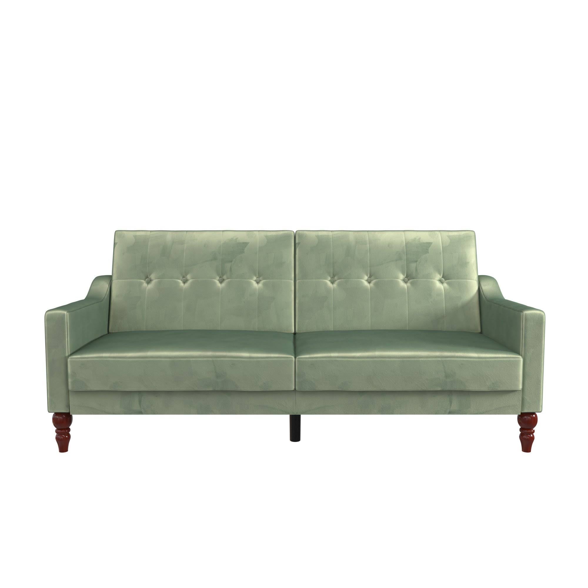 Novogratz Beatrice Coil Futon Convertible Sofa Bed Couch - Mustard E9732