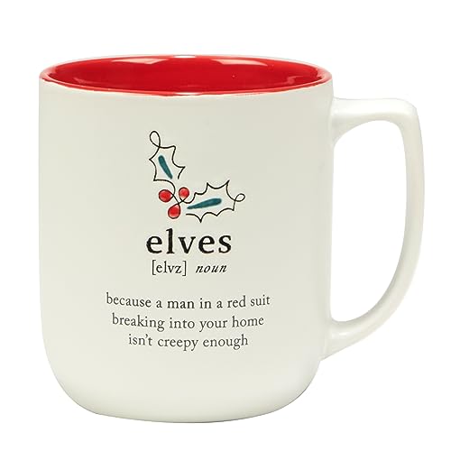 Certified International Christmas Fun Red Sayings 16 oz. Mugs, Set of 6 N62947