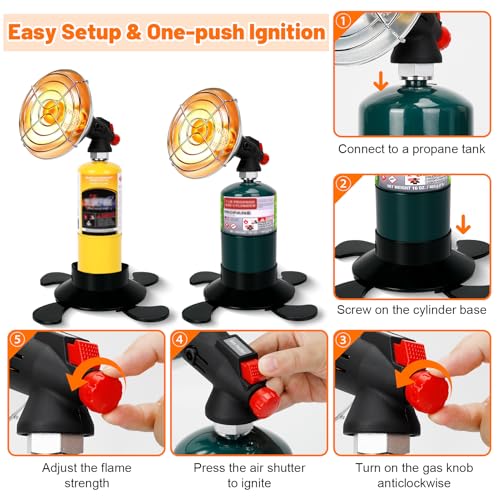 Portable Propane Heater for Camping Tent Outdoor Patio R4857
