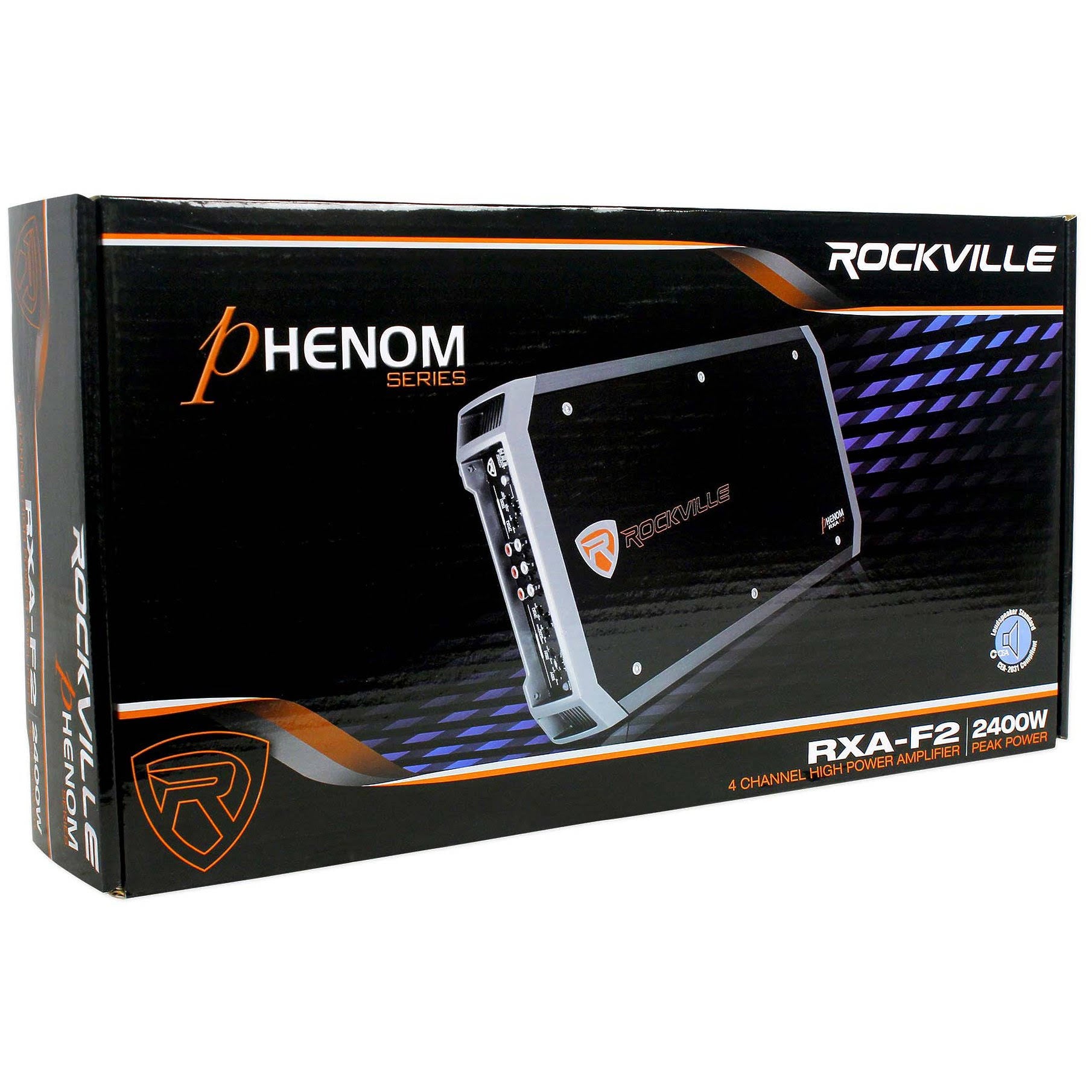 Rockville RXA-F2 4 Channel Car Amplifier 600W RMS M15158
