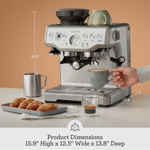 Breville Barista Express Espresso Machine BES870XL, Brushed Stainless Steel K886913
