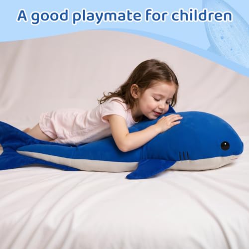 Tezituor 51 inch Giant Whale Shark Stuffed Animal Plush Pillow M152089