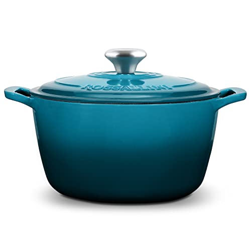 Signature Enameled Cast Iron Dutch Oven 5.5Q with Lid, Oyster Grey A277