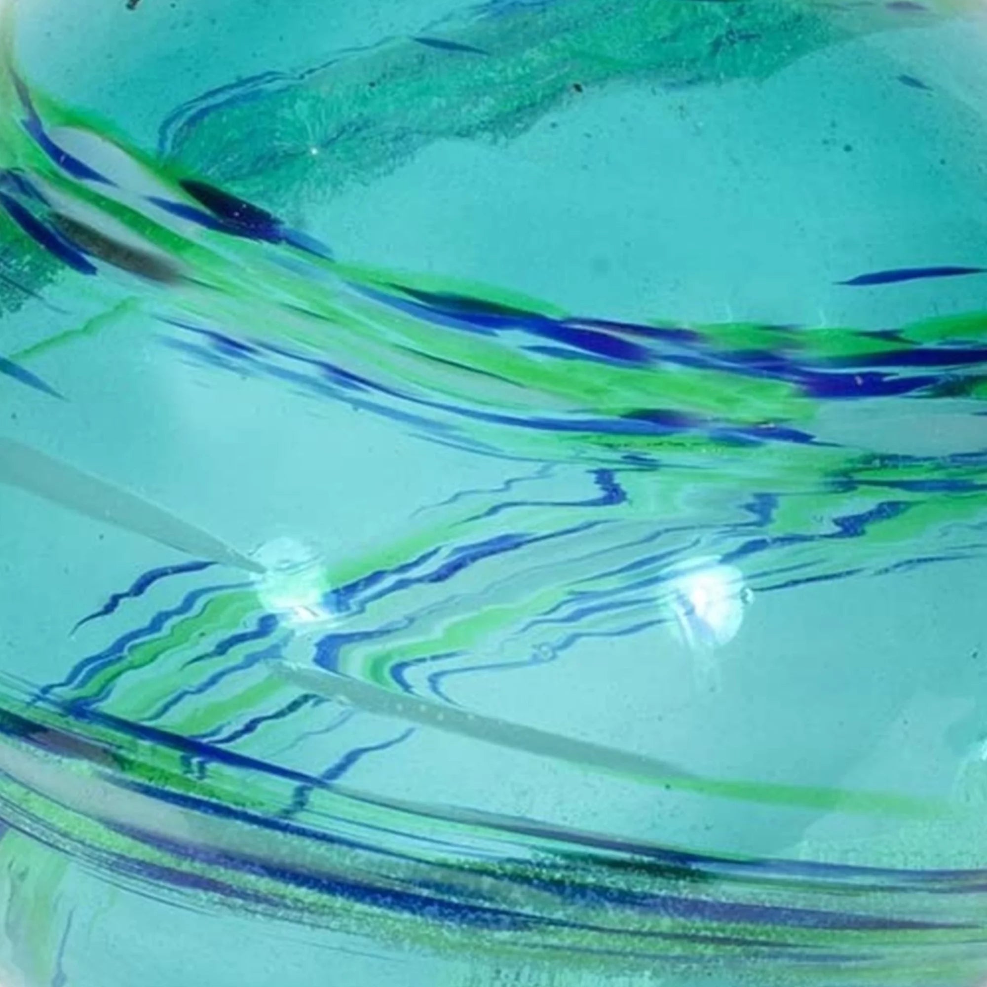 Echo Valley Blue Ocean Mist 10 inch Hand Blown Glass Gazing Ball H97380
