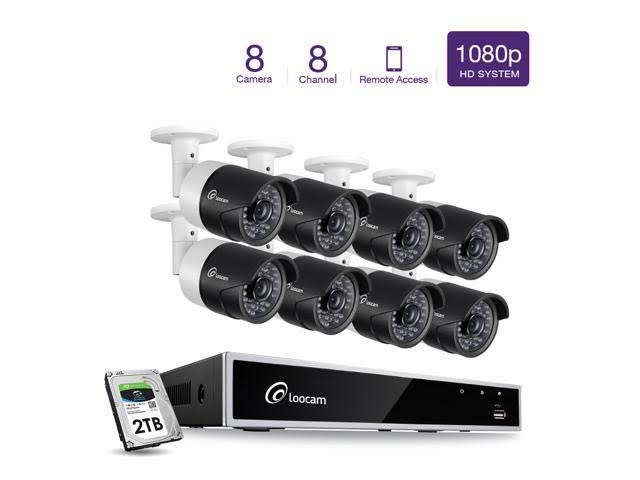 Loocam 1080p 8CH HD-TVI Security Camera System with DVR G4254