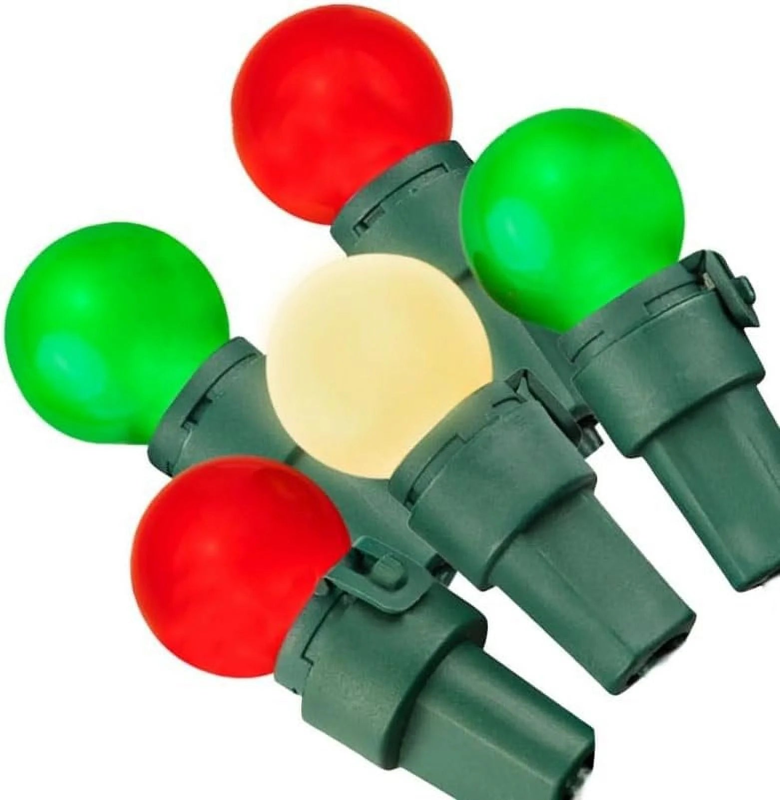 Tupkee Pearlized Glass Mini Globe Lights Set - 70 LED Bulbs, 25.3 ft, Indoor Outdoor F45637