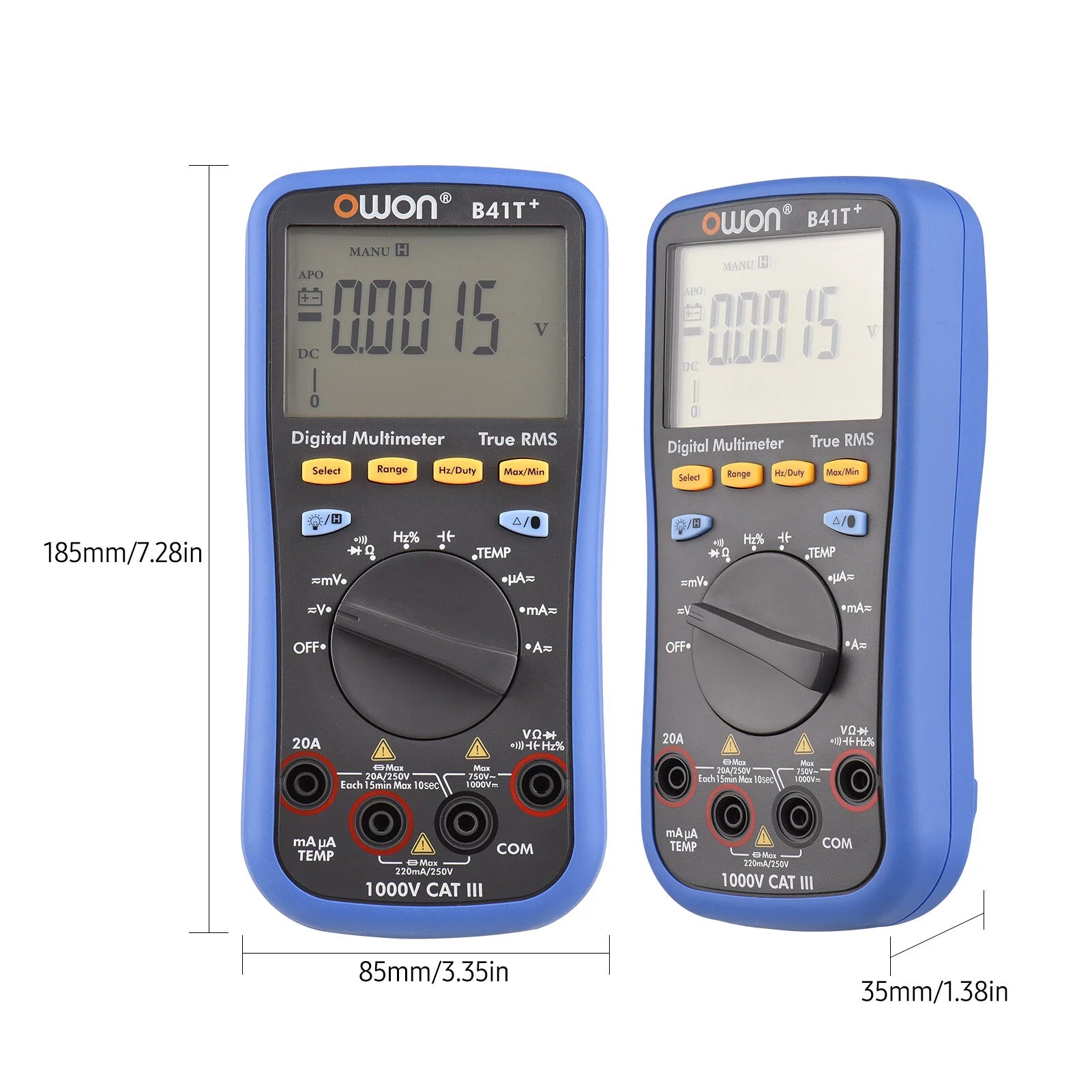 Owon B41T+ Digital BT Multimeter True RMS Auto-ranging Electrical Tester F639
