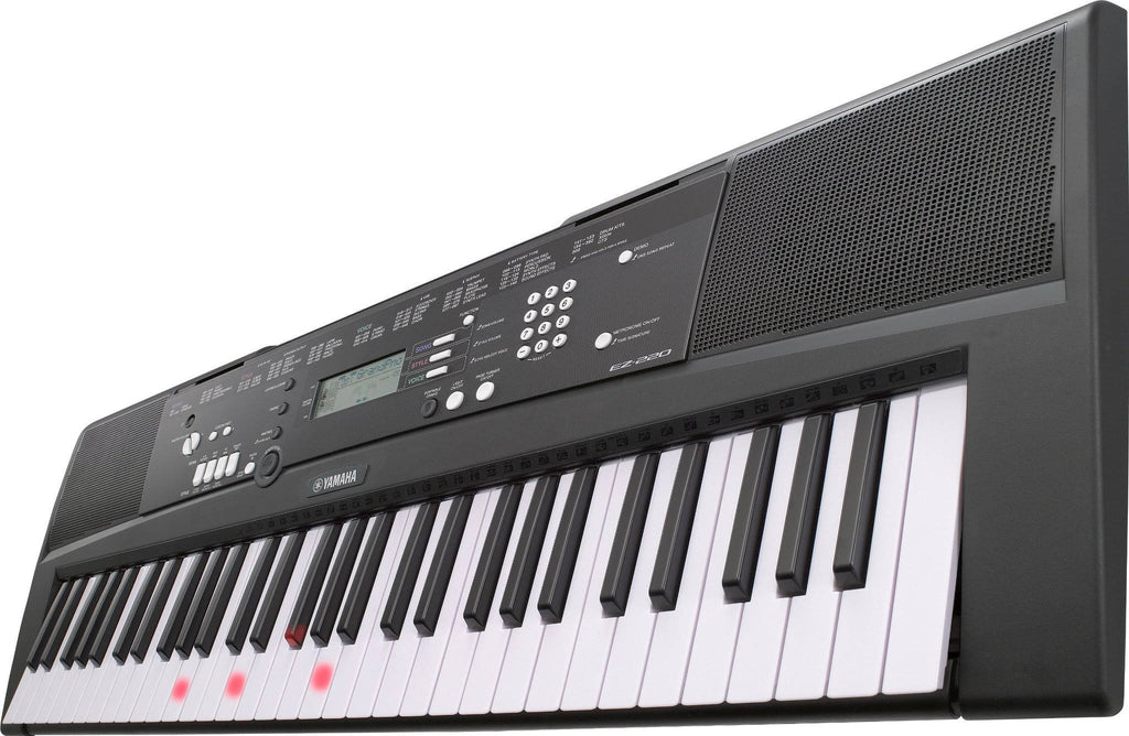 Yamaha EZ220 Keyboard with Lighted Keys, Stand and Power U4104