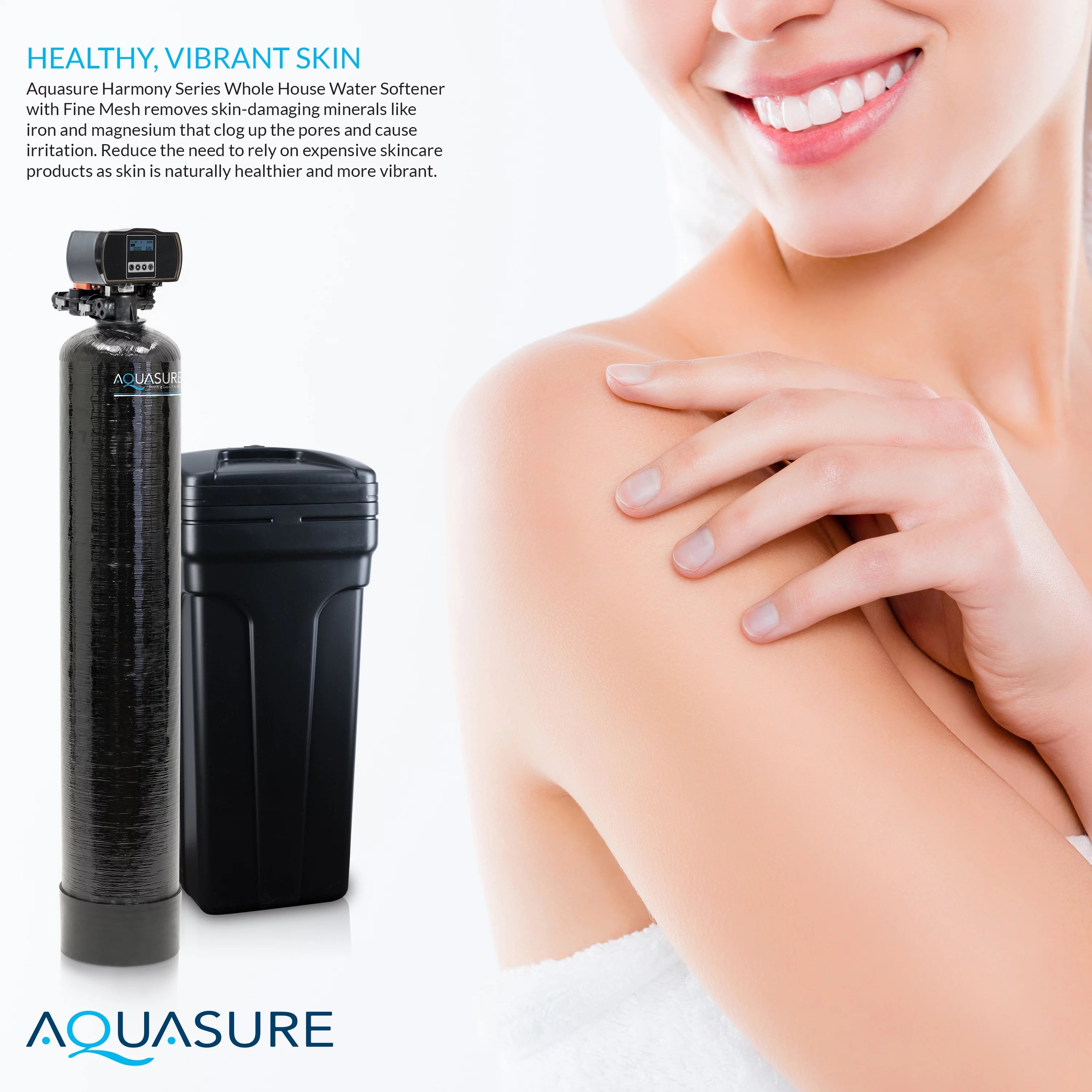 Aquasure Harmony Series 64,000 Grain Water Softener with Iron Removal Q275855