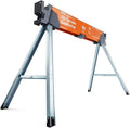 Bora Portamate All-Terrain Sawhorse, Tap to Adapt Swivel Leg for Stability on Uneven Surfaces. Folding Saw Horses for Table Stand, Woodworking, Carpenters, Contractors, PM-4520