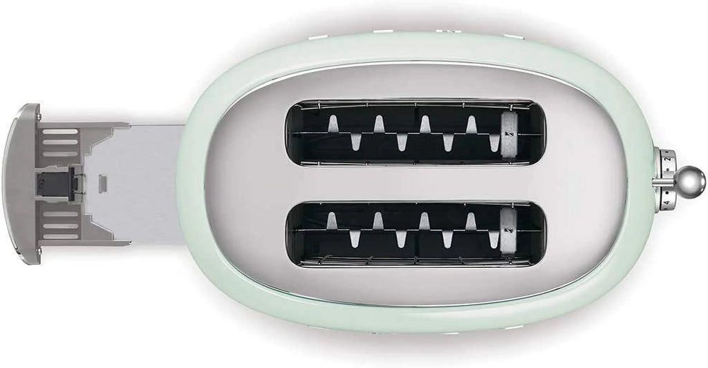 Smeg TSF01PGUS 2 Slice Toaster, Pastel Green K48341