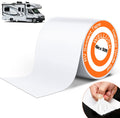 WELLUCK RV Roof Tape Sealant Roofing Tape, 6 Inch X 50 Foot Natural White RV Tape for Roof Repair Camper Trailer Boat Sealing Leak Repair, UV & Waterproof Pack of 2