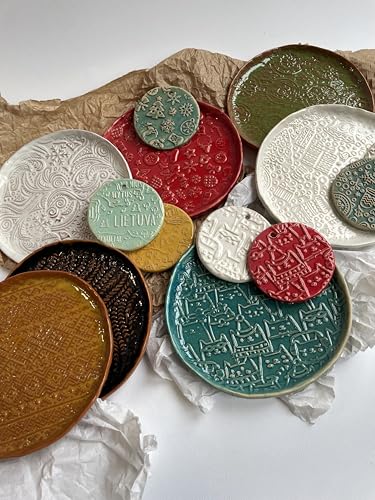 Embossing Rolling Pin with Christmas Symbols for Gingerbread Cookies W48955