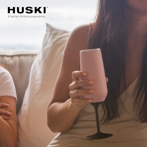 Huski Champagne Flute 8oz Stainless Steel with Lid T470030