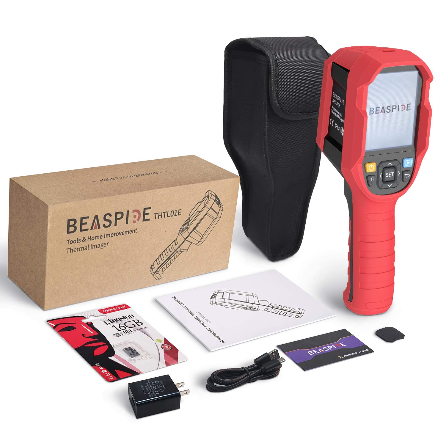IR Infrared Thermal Imager Camera Rechargeable Handheld with 3.5" LCD Display P901