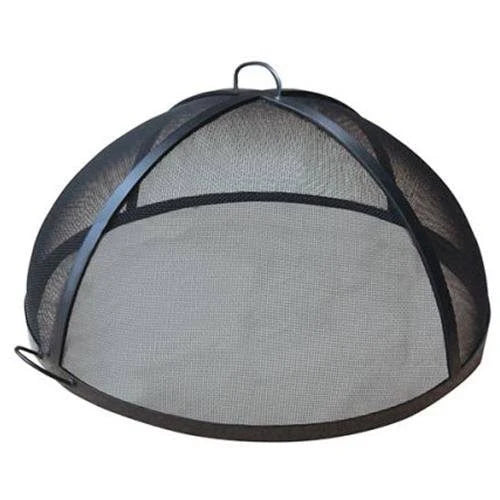 Masterflame 48x22 Welded Hi Grade Carbon Steel Lift Off Dome Fire Pit Safety Screen