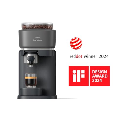 Philips Baristina Espresso Machine, Compact, 16 Bar Pump Pressure, Black B155