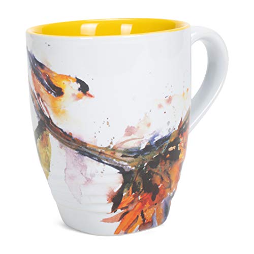 Dean Crouser Cardinal Watercolor Stoneware Mug 16 oz N1410