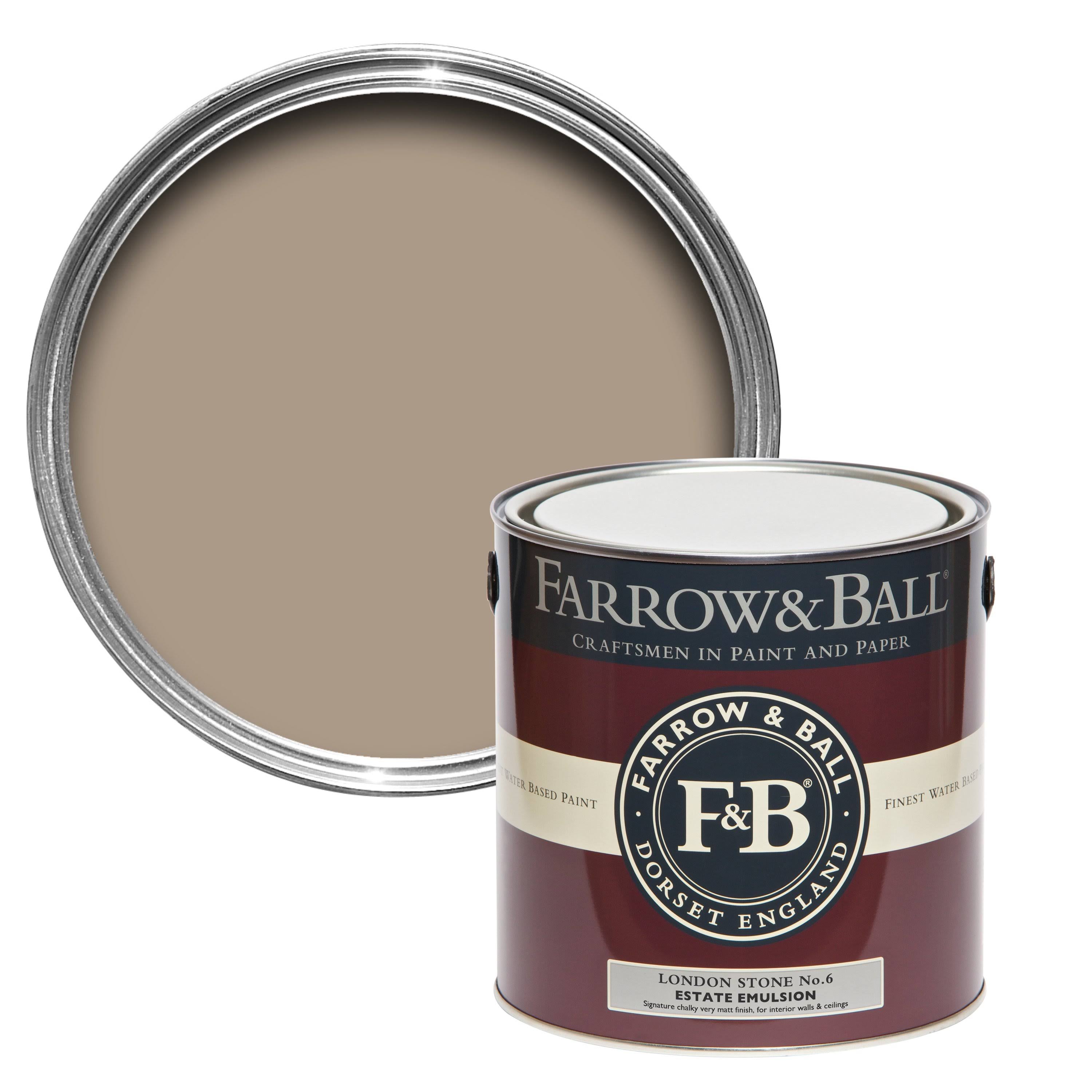 Farrow u0026 Ball London Stone Paint US Gallon Estate Emulsion No.6