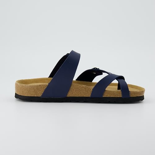 CUSHIONAIRE Women's Luna Cork Footbed Sandal I795