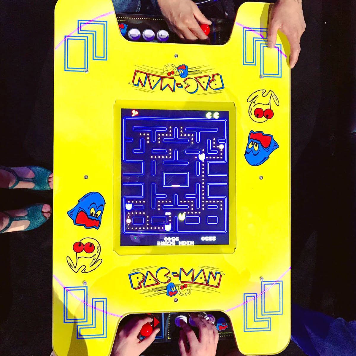 Arcade1Up Deluxe 8-in-1 Head to Head Cocktail Table with Pac-Man and Galaga G2028