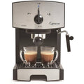 Capresso 117.05 Stainless Steel Pump Espresso and Cappuccino Machine EC50, Black/Stainless, Fast and Consistent: 15 Bar Pump Sta