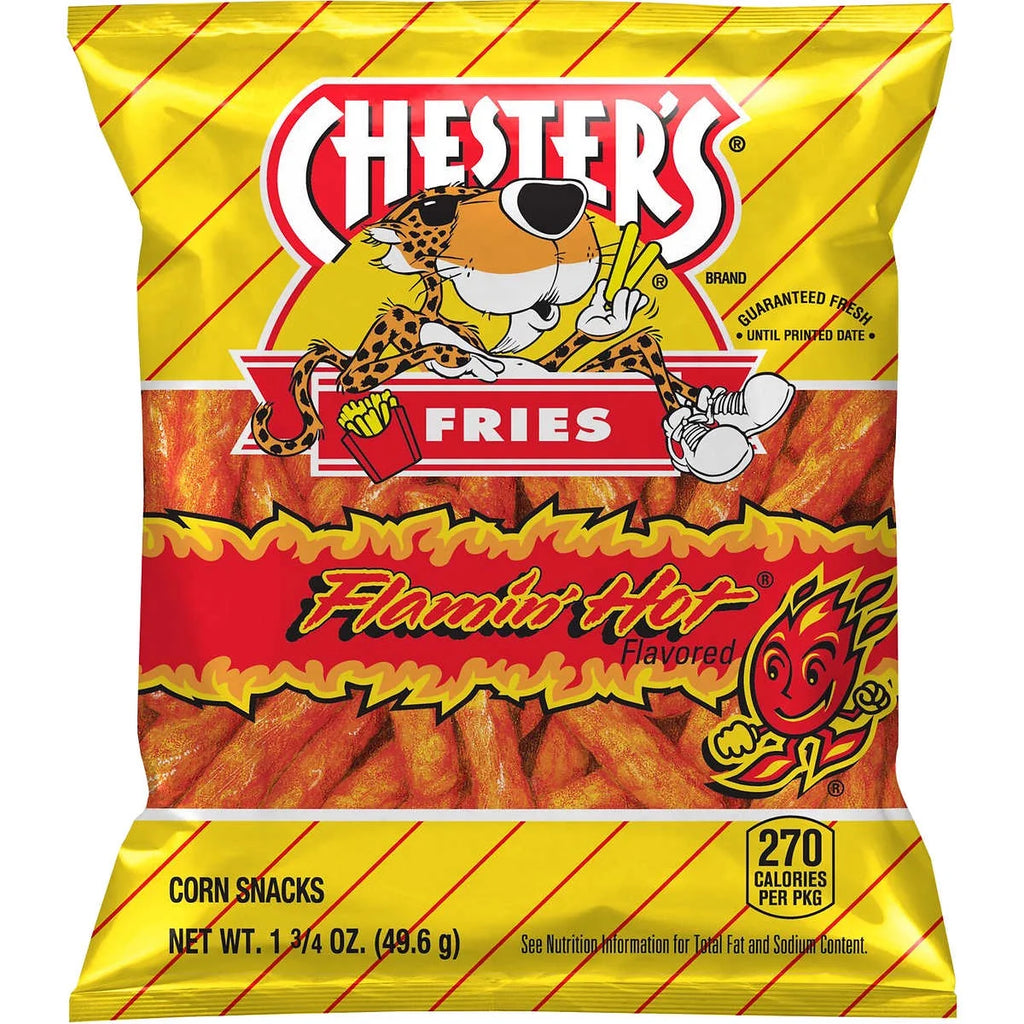 Chester's Fries Chips, Flamin' Hot, 1.75 oz, 64 ct