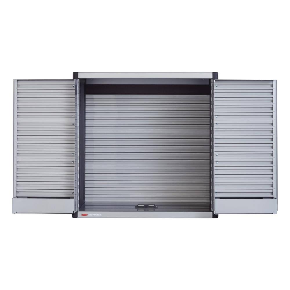 Rubbermaid FastTrack 24 inch Garage Tool Cabinet Kit Rail Storage System I40408