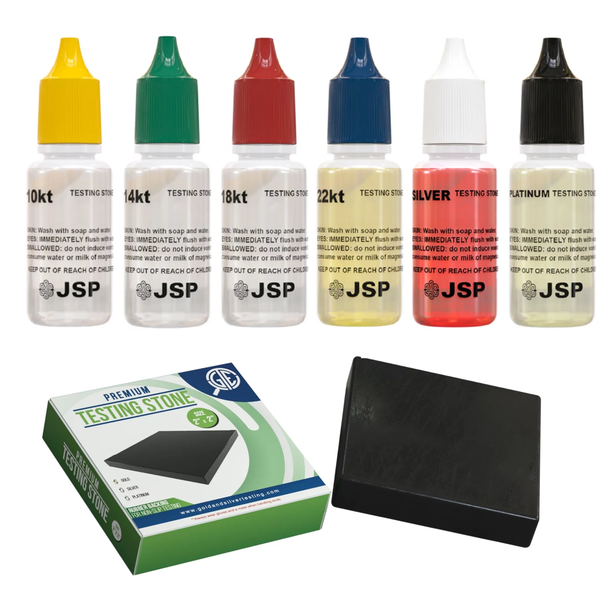 Gold and Silver Jewelry Test Kit with Storage Box E645727