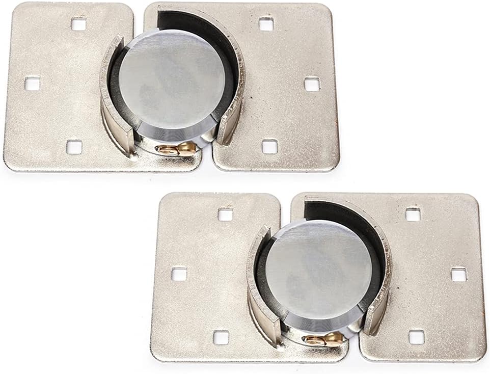 2pcs Garage Shed Door Lock Shackle Padlock with Keys E698014