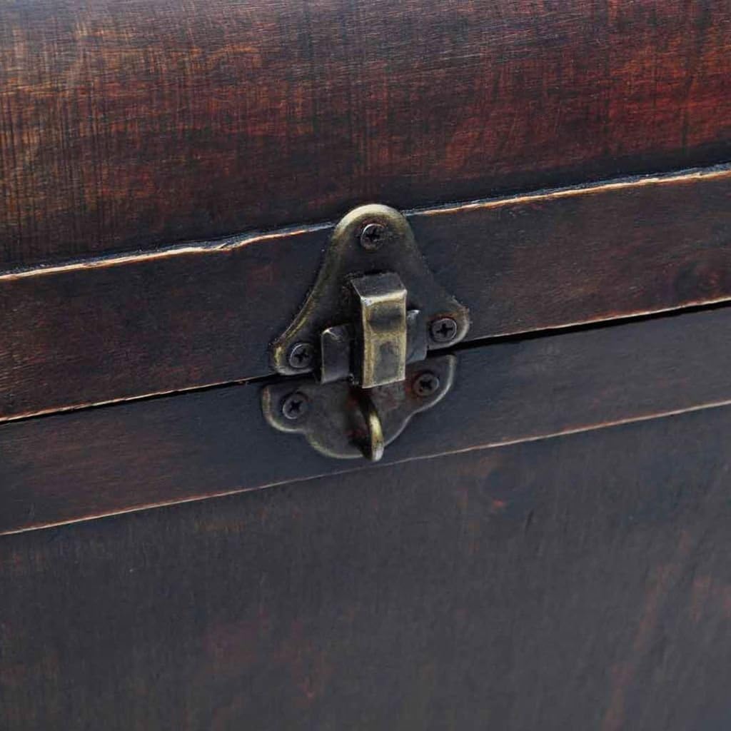 Wooden Storage Trunk with Hinged Lid for Home Decor L39598