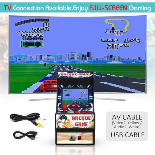 Mini Arcade Machine, Retro Handheld Console with 156 Classic Games C832