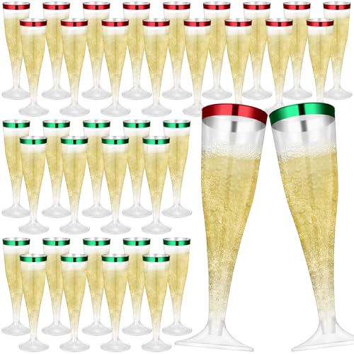 36 Pcs Plastic Champagne Flutes 4.5 oz Clear Toasting Glasses for Party V61372