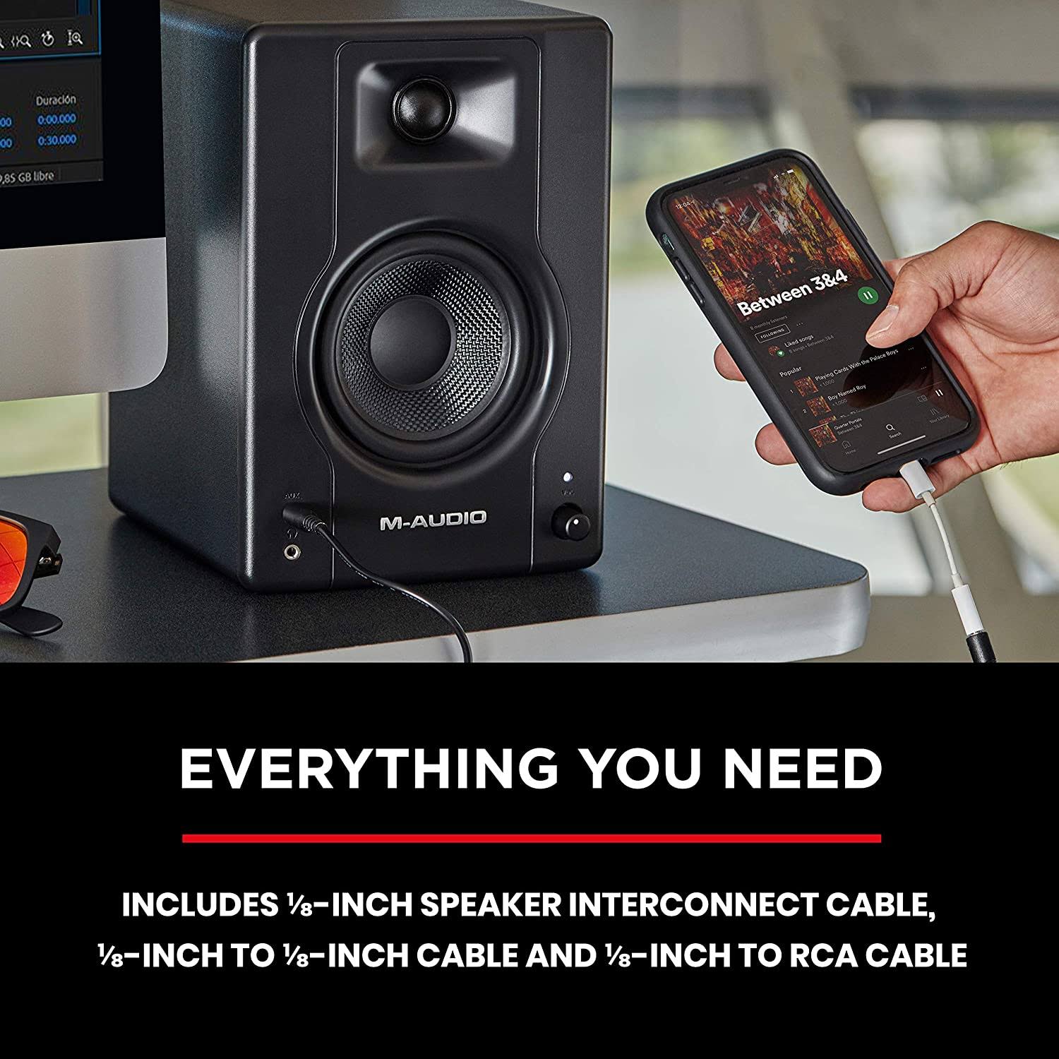 M-Audio BX4 Powered Reference Studio Monitors U270