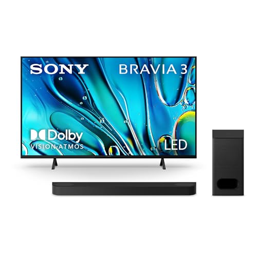 Sony 65-Inch BRAVIA 3 4K Ultra HD LED Smart TV with Google TV Dolby Vision HDR C831