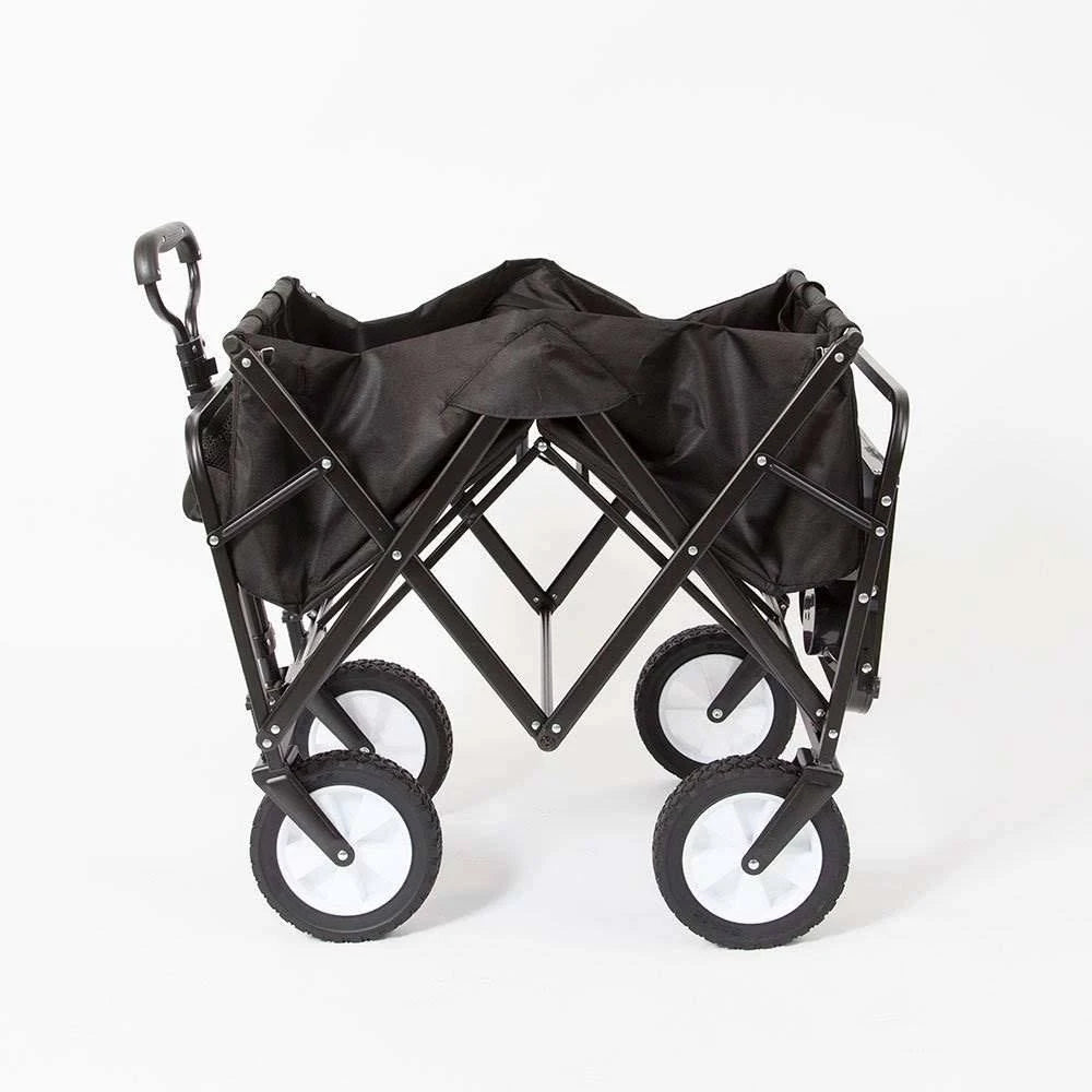 Mac Sports Folding Utility Wagon Cart with Table, Black G555