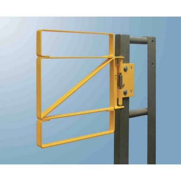 Fabenco - Z70-27PC - Z Series Carbon Steel Yellow Bolt-On Self-Closing Safety Gate, Fits Opening 27-30