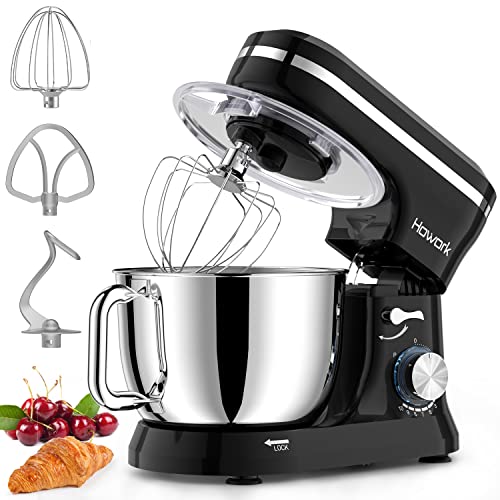 HOWORK Electric Stand Mixer 6.5QT Stainless Steel Bowl, Blue P383969