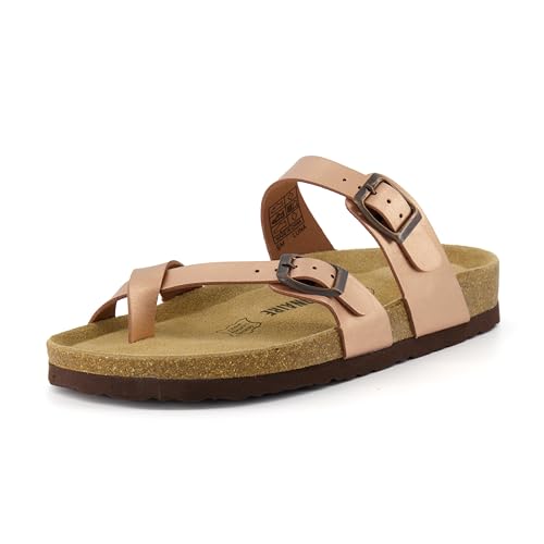 CUSHIONAIRE Women's Luna Cork Footbed Sandal I795