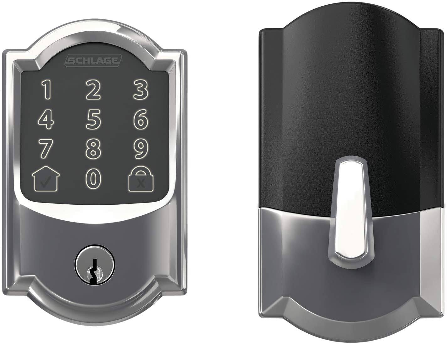 Schlage Encode Deadbolt Smart Lock WiFi Touchscreen Keypad Bright Chrome S825557