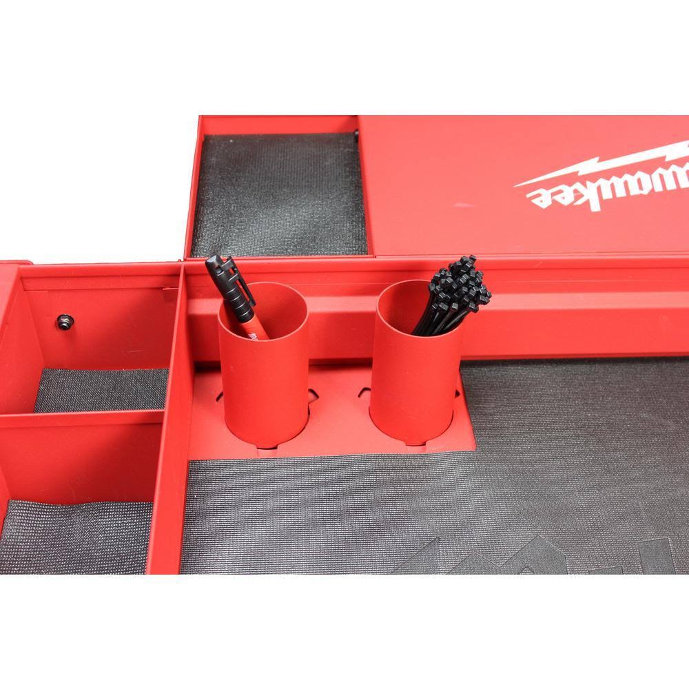 Milwaukee 40 in. 2-Drawer Steel Work Cart I47438
